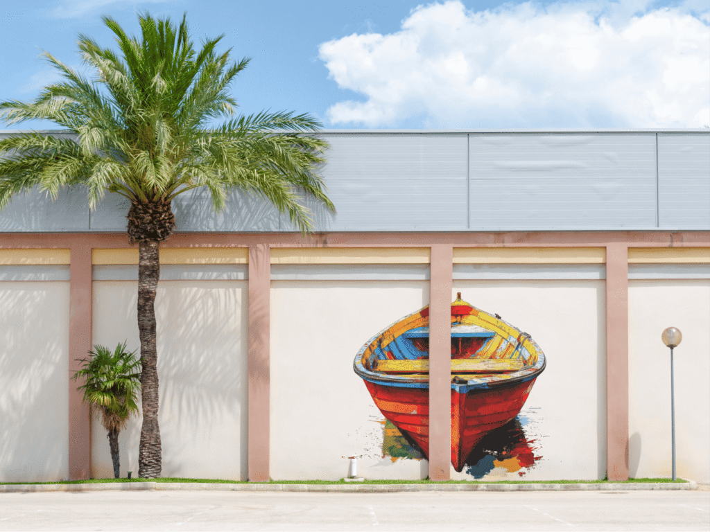 Outdoor Exhibition Wall Mural