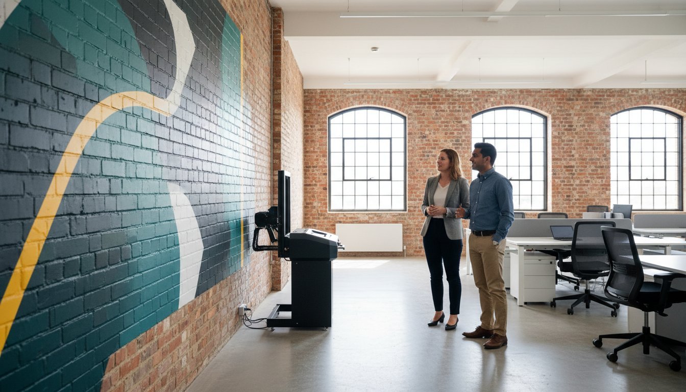 Corporate Wall Art UK: The Definitive Guide to Direct-to-Wall Branding in 2026