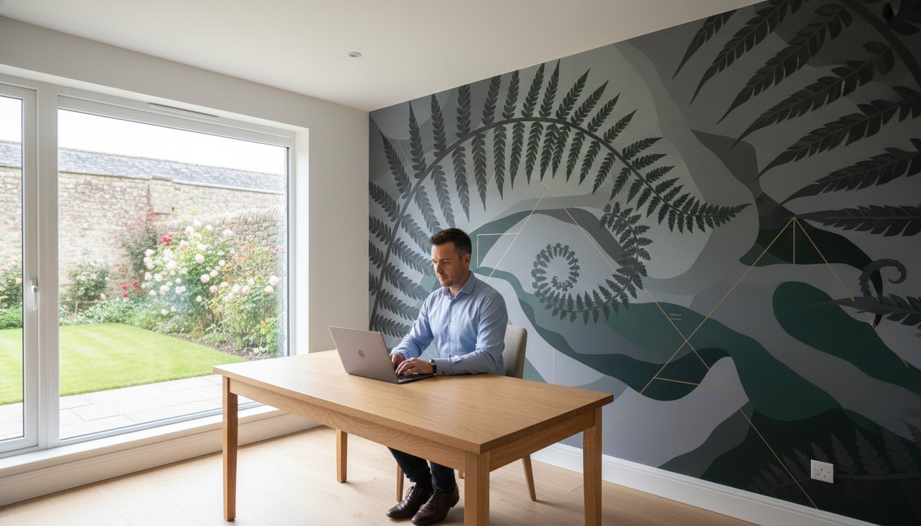 15 Inspiring Home Office Accent Wall Ideas for a Productive Workspace