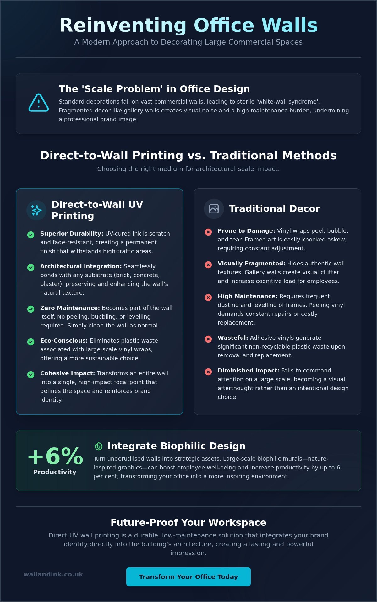 How to Decorate a Large Office Wall: A Strategic Guide to High-Impact Workspace Design