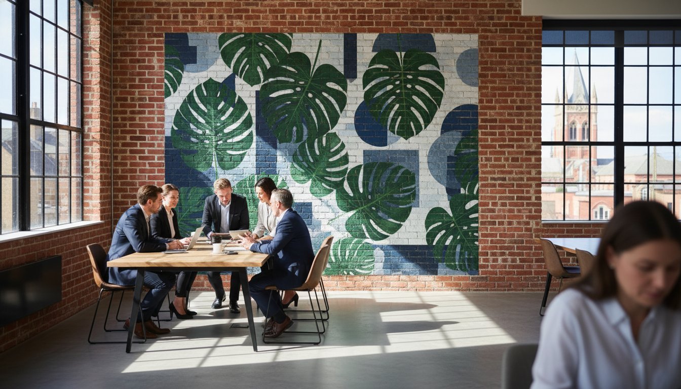 The Modern Office Wall: Direct-to-Wall Printing for High-Impact Workspaces