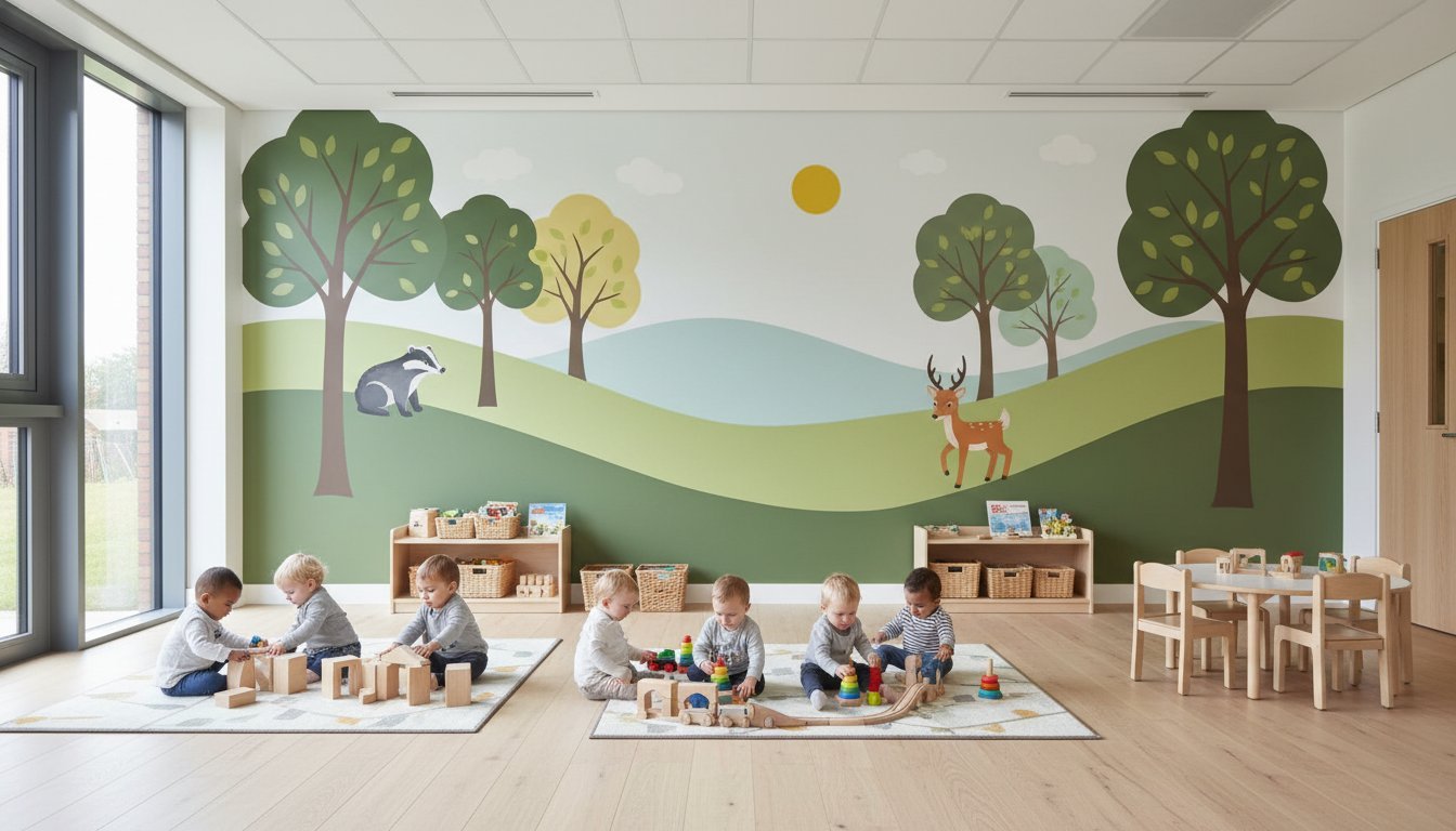 Wall Murals for Daycare Centres: The Definitive Guide to Bespoke Direct-to-Wall Art