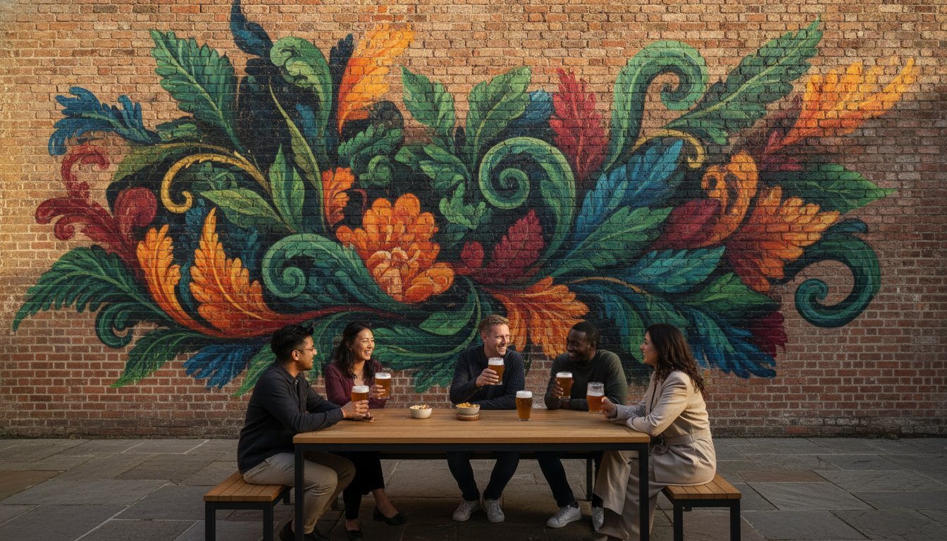 Beer Garden Wall Art UK: The Ultimate Guide to Durable Exterior Murals