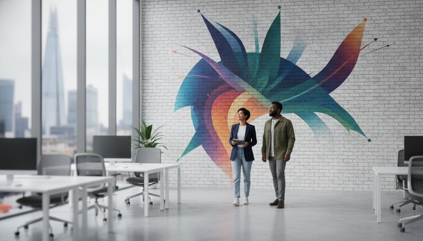 Direct Wall Printing: The Modern Vinyl and Wallpaper Alternative for Office Branding