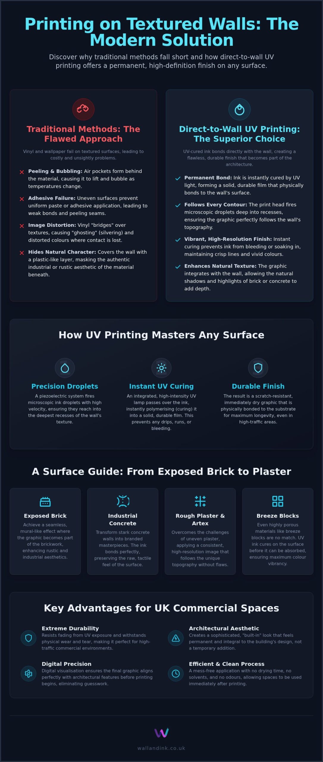 Guide to Direct-to-Wall UV Printing on Textured Walls
