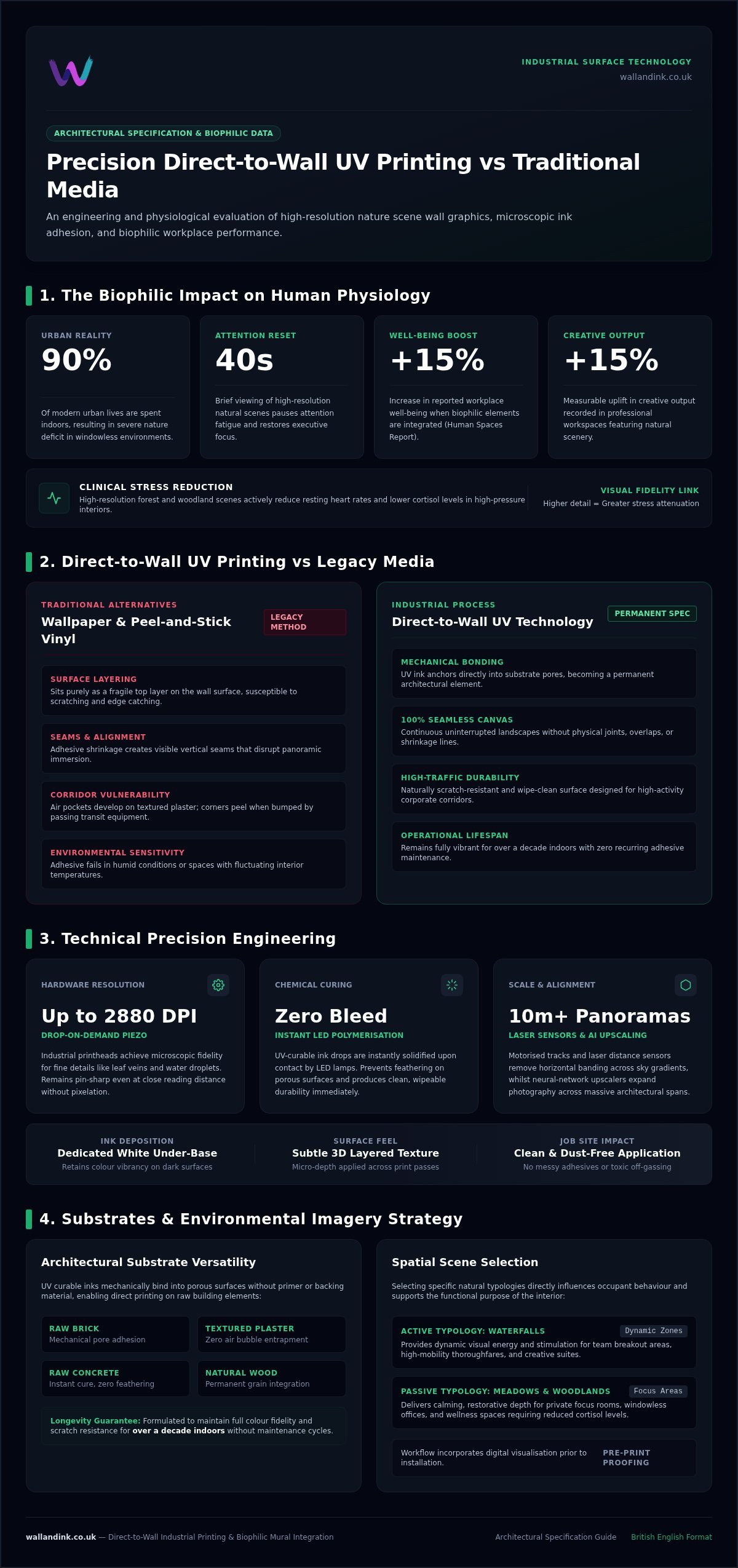 Nature Scene Wall Graphics: The Direct-to-Wall UV Printing Guide