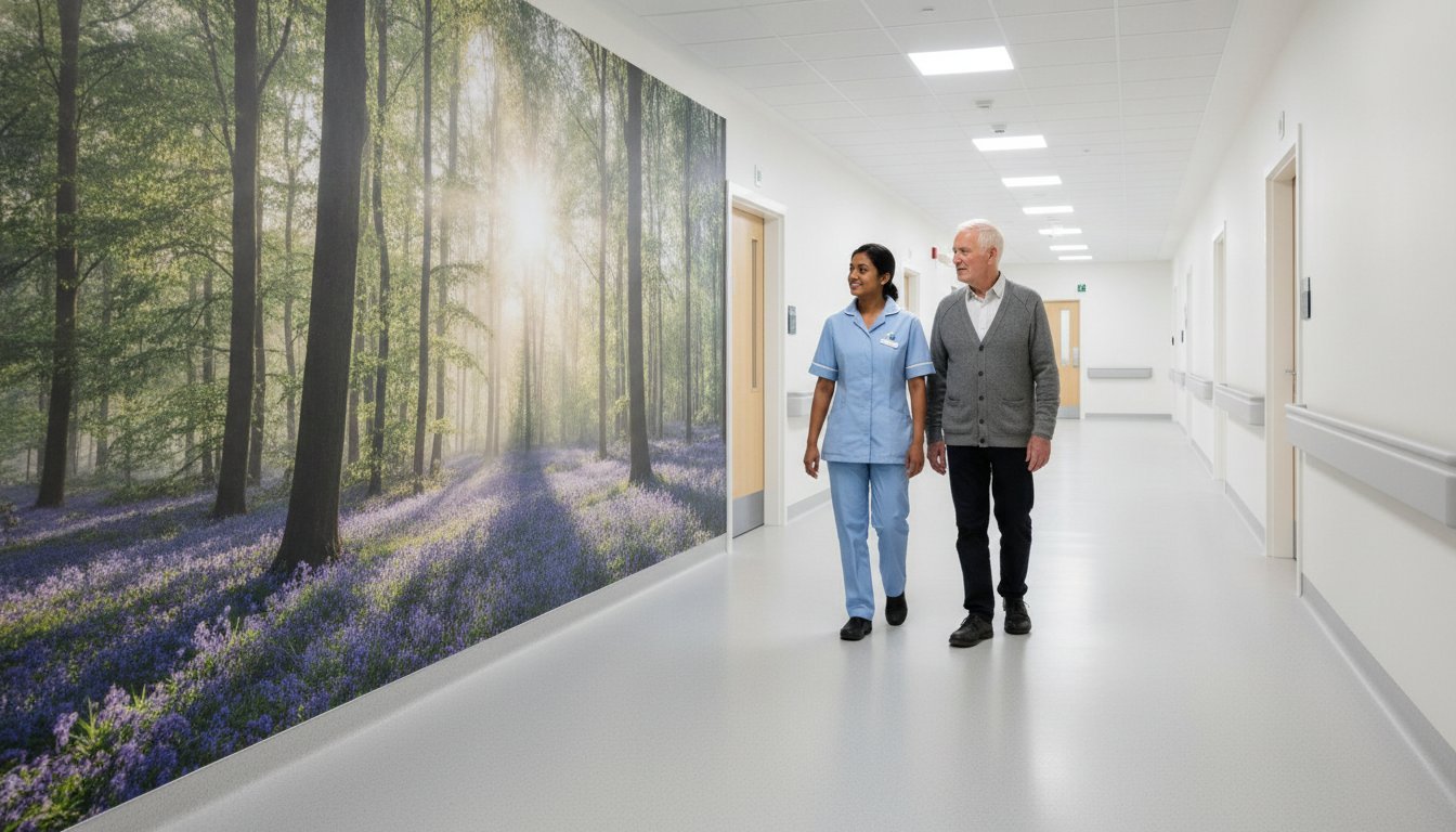 Calming Wall Art for Healthcare: Enhancing Patient Wellbeing through Direct-to-Wall Printing