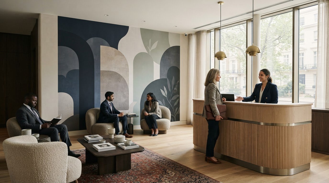 Reception Wall Graphics for Law Firms: Design Guide