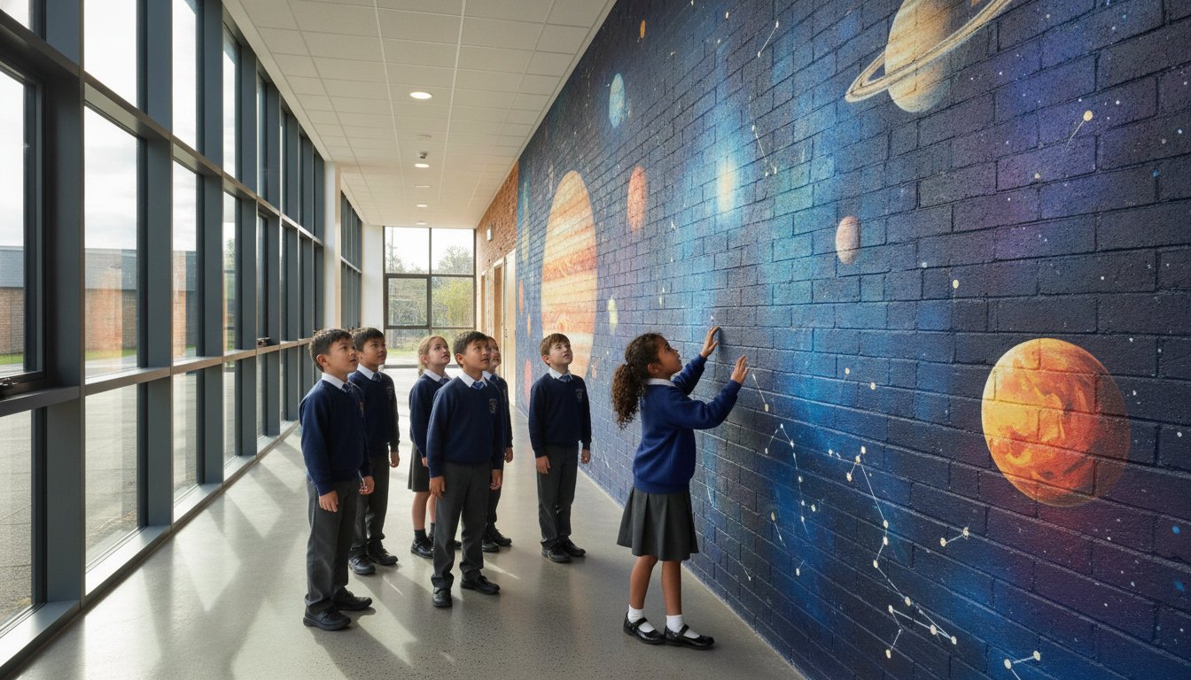 School Murals: Durable Direct-to-Wall Educational Art