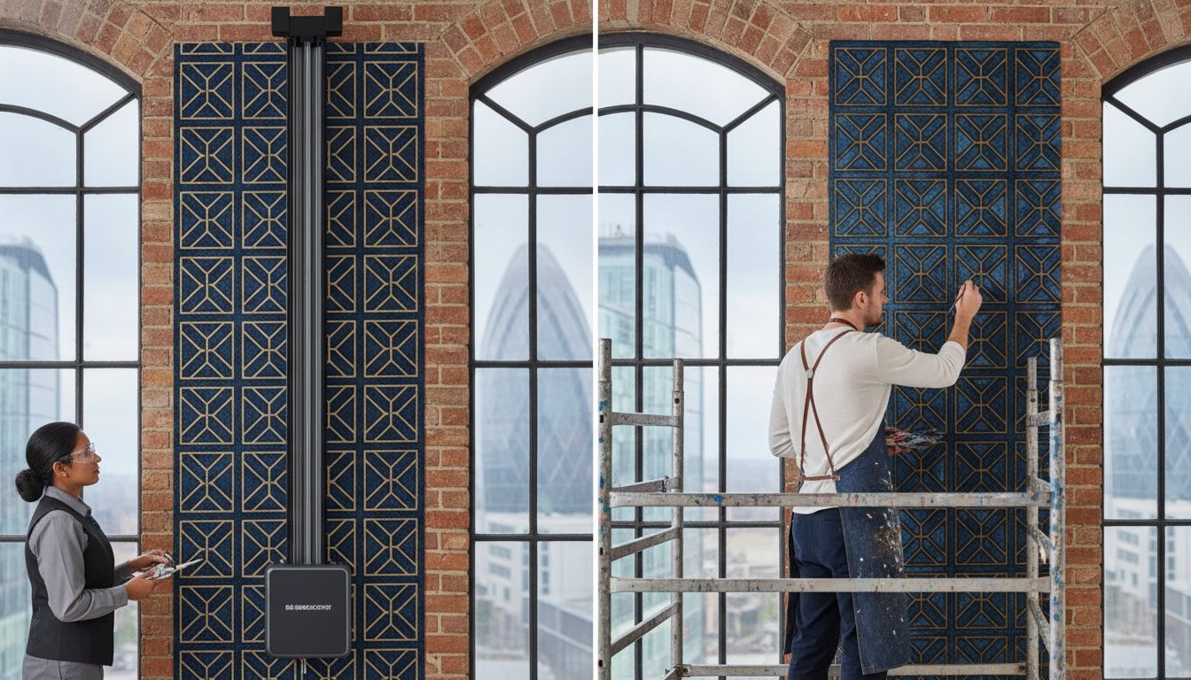 Wall Printing vs Hand-Painted Murals: The Ultimate UK Comparison Guide
