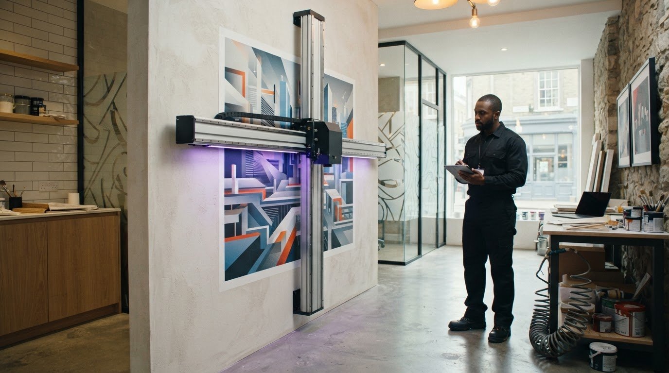 UV printing on walls: image formats, resolution and surfaces